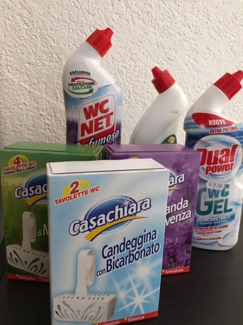 prodotti per pulizia casa- prodotti per il bagno